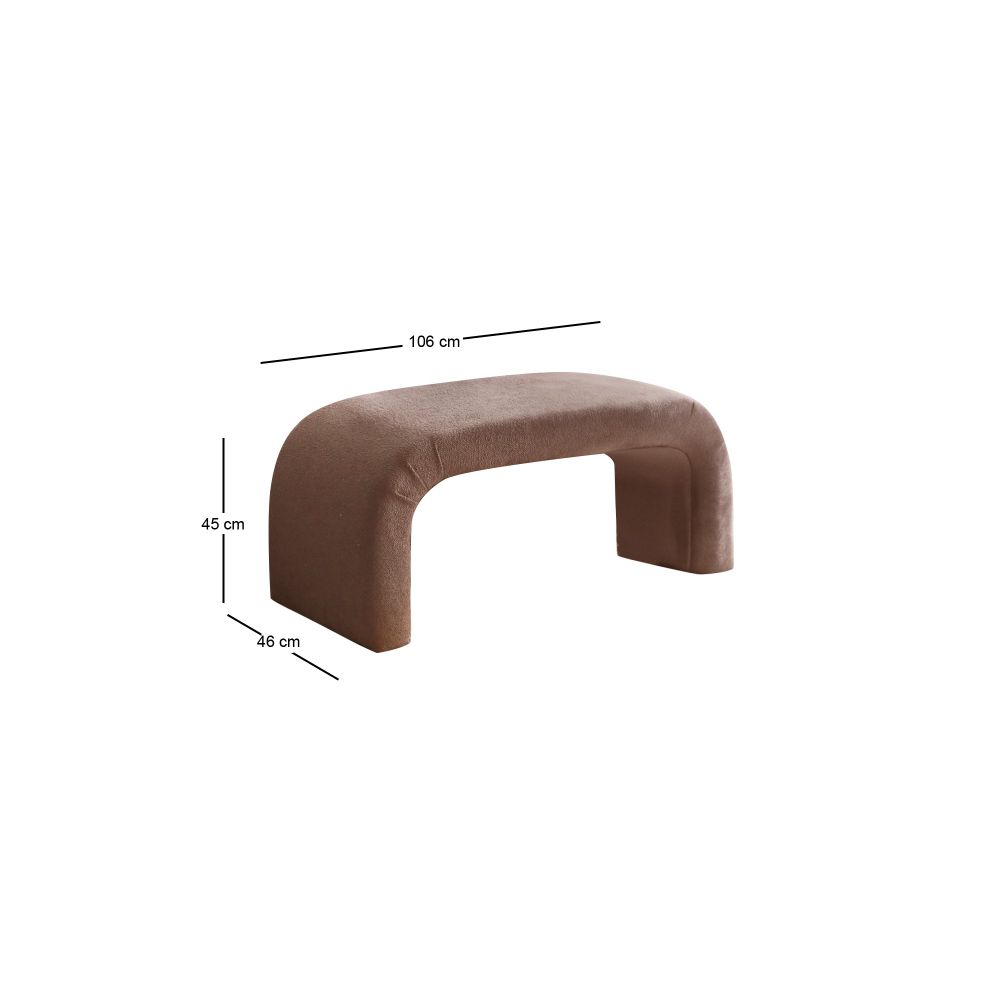 Nu Bench - Smeđi Pouf slika 8