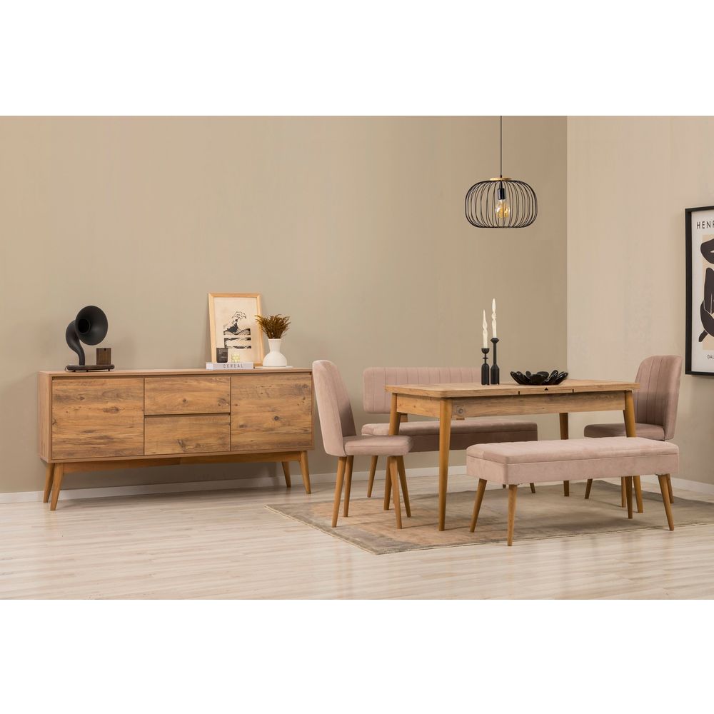 Vina Bench 04 0900 - Set za Trpezariju od Atlantic Borovine slika 1
