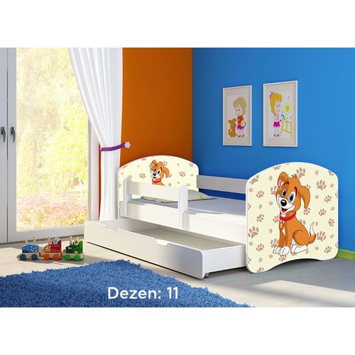 Deciji krevet ACMA II 180x80 F + dusek 6 cm WHITE11 slika 1