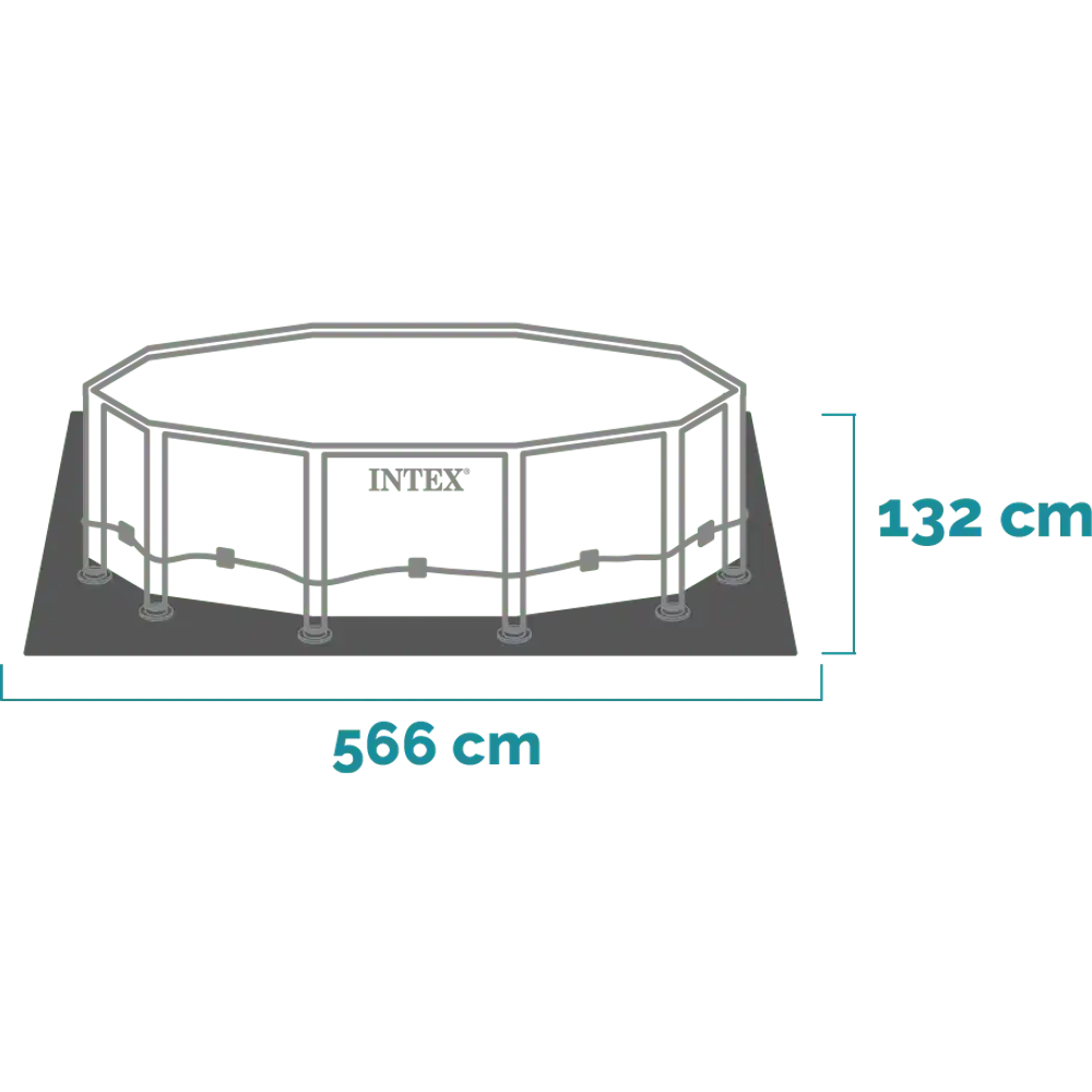 Intex montažni bazen 549x132 cm Ultra XTR Frame tamno siva 26330NP slika 7