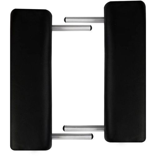 Crni sklopivi masažni trodijelni stol s aluminijskim okvirom slika 4