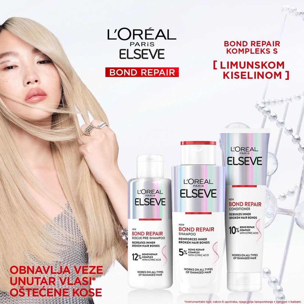 L'Oréal Paris Elseve Bond Repair Šampon za kosu 200 ml slika 10