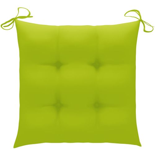 Jastuci za stolice 6 kom jarko zeleni 40 x 40 x 7 cm od tkanine slika 13