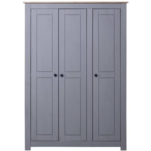 Ormar od borovine 3 vrata sivi 118x50x171,5 cm asortiman Panama slika 38