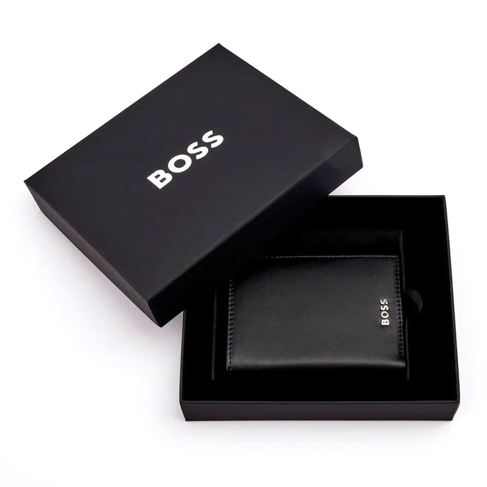 Hugo Boss Novčanik sa vertikalnim preklopom Classic Smooth HLO403A, crni slika 3