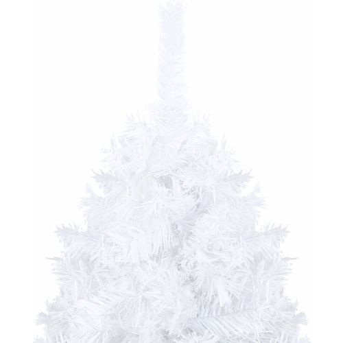 Umjetno božićno drvce s gustim granama bijelo 210 cm PVC slika 3