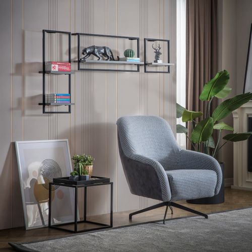 Yatay - Cobalt Cobalt
Black Wall Shelf slika 4