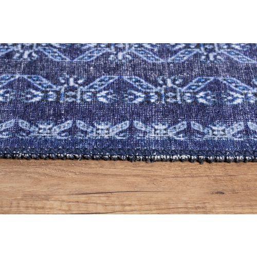 Blues Chenille - Dark Blue AL 277  Multicolor Carpet (140 x 190) slika 6