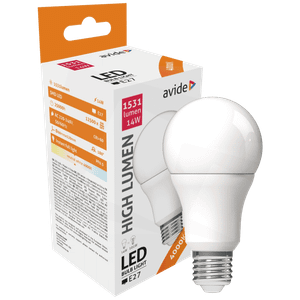 Avide Sijalica, LED 14W, E27, 4000K, 230V AC, bijela svjetlost - Globe A60 14W E27