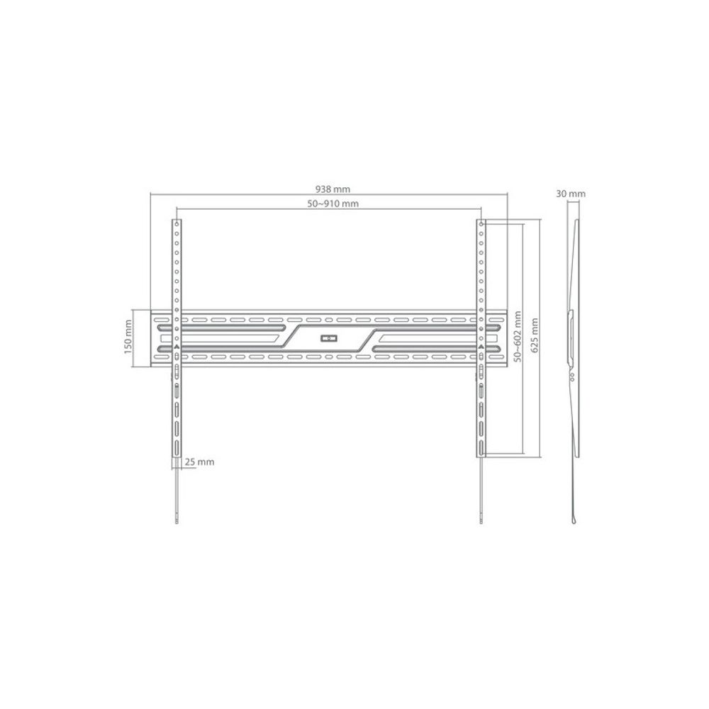 SBOX Stalak Budget BL-3869F (50-100"/75kg/900x600) slika 4