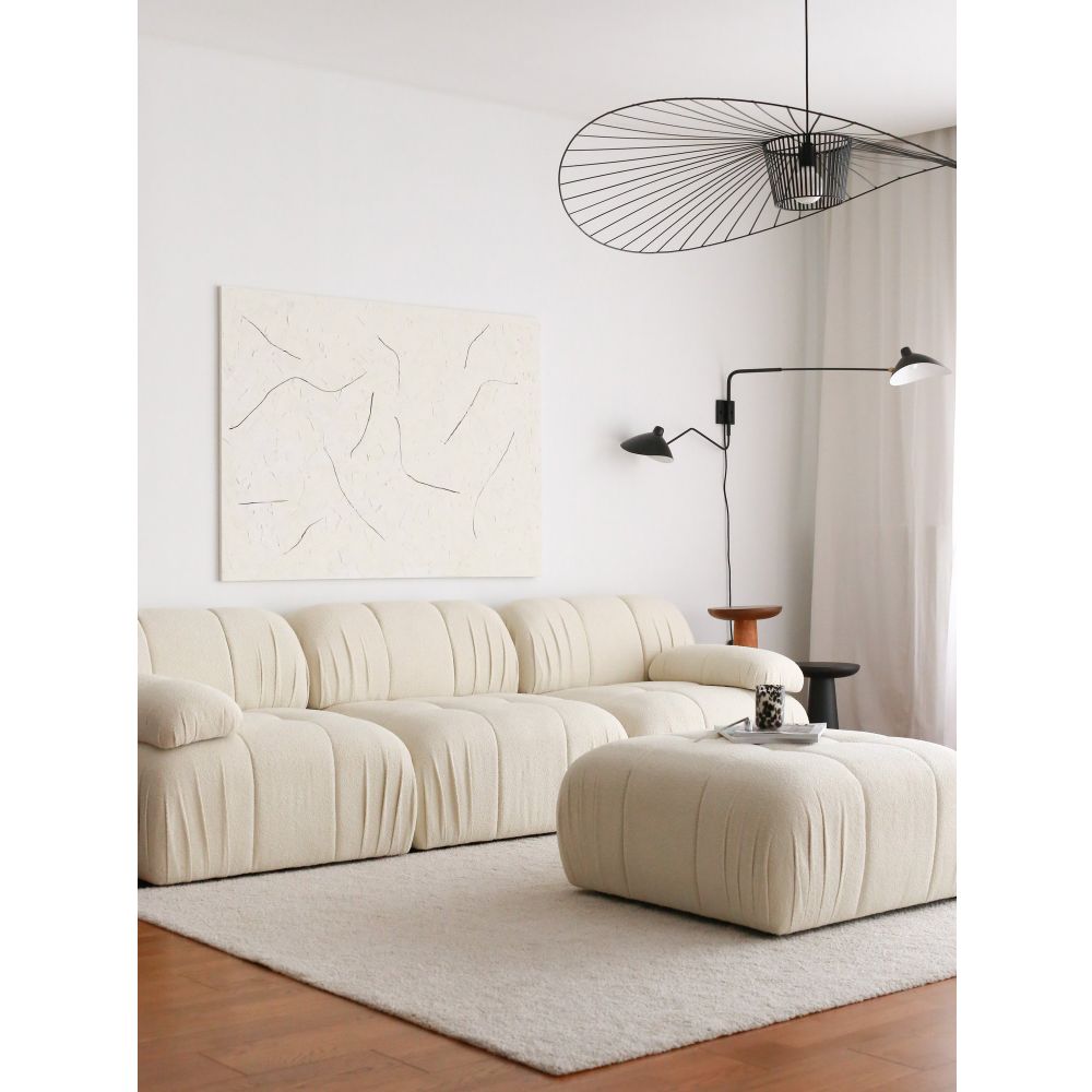 Soli 3 Sjedala - Bijela Troosna Sofa slika 7