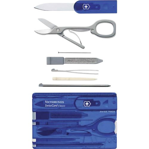 Victorinox SwissCard 0.7122.T2 komplet džepnog alata  Broj funkcija 10 safir  slika 1