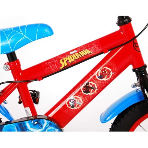 Dječji bicikl Spider-man 14" s dvije ručne kočnice crveno/plavi slika 7