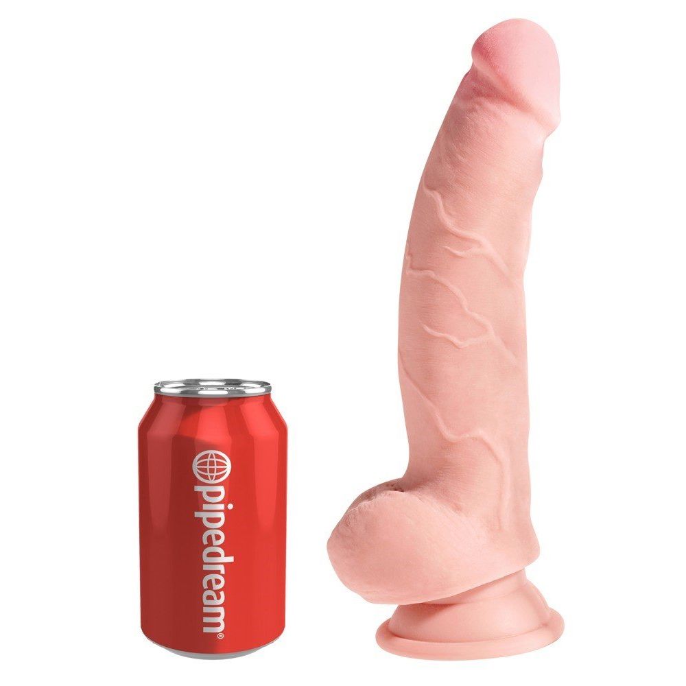 Triple Density 3D dildo s vakuumom 24,1 cm King Cock slika 2
