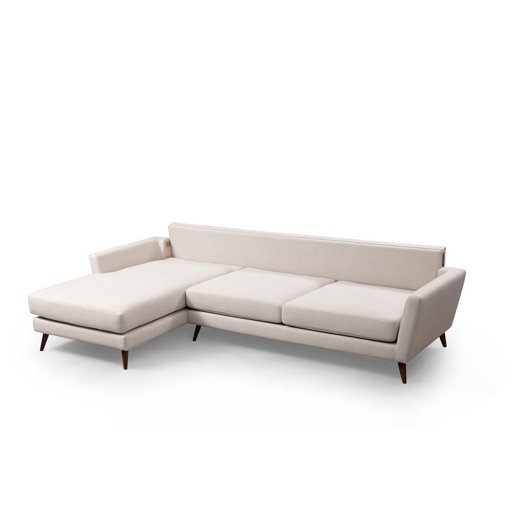 Mayorka Kutna Sofa na Razvlačenje Lijeva (Chl - 3R) - Bež slika 5
