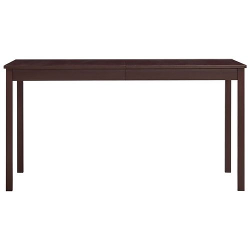 Blagavaonski stol tamnosmeđi 140 x 70 x 73 cm od borovine slika 3