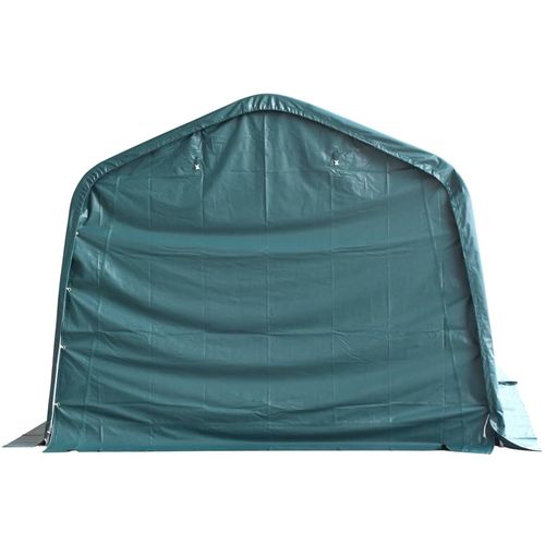 Uklonjivi šator za stoku PVC 550 g/m² 3,3 x 8 m tamnozeleni slika 47