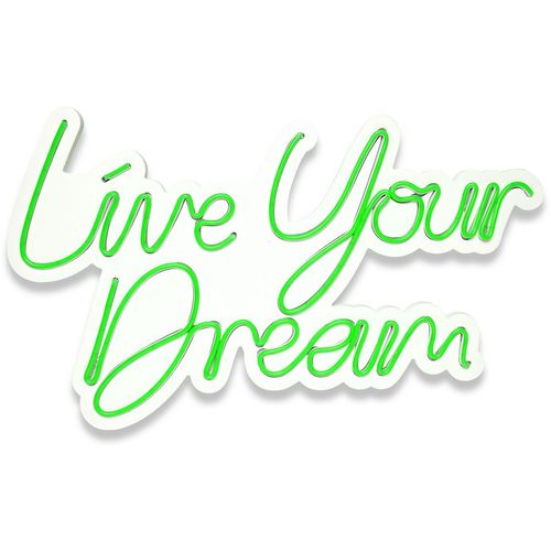 Wallity Ukrasna plastična LED rasvjeta, Live Your Dream - Green slika 11