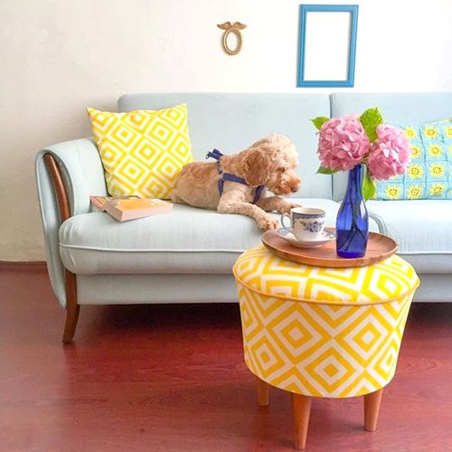 Sun - Yellow Yellow Pouffe slika 2