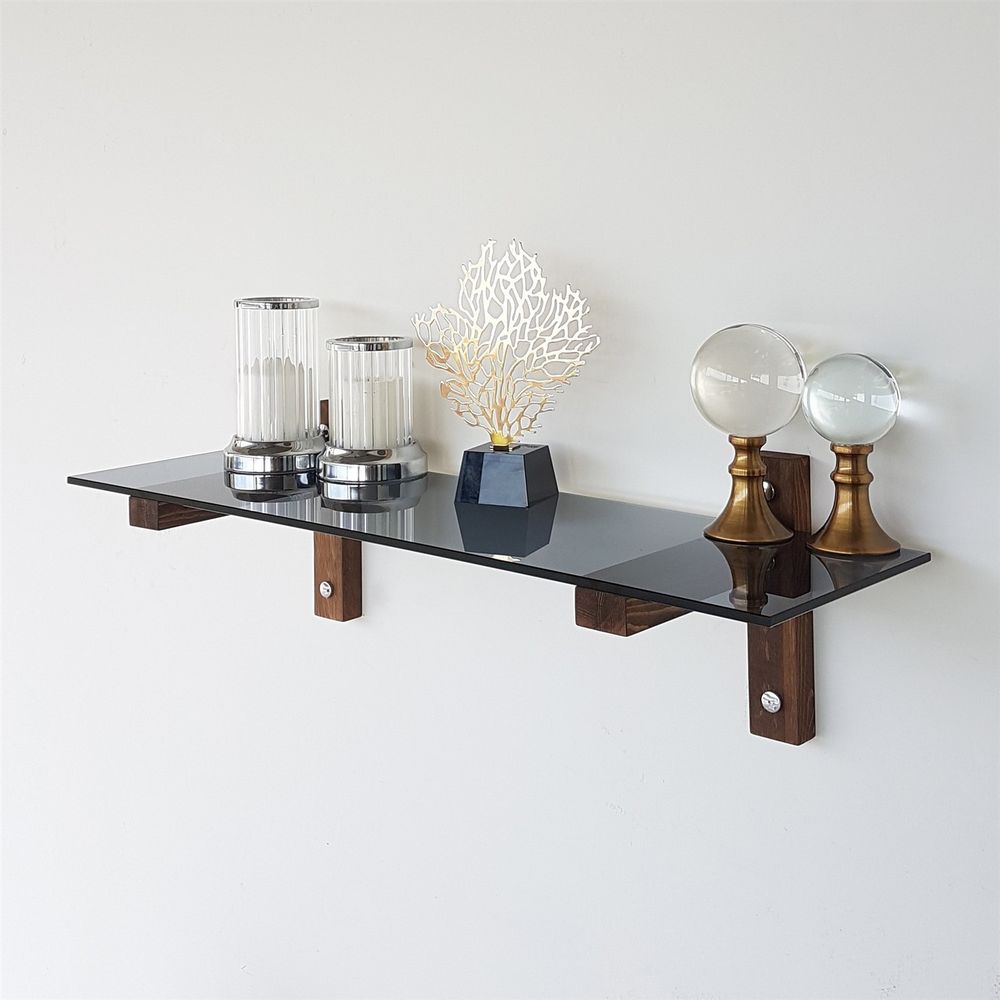 Zidna Polica R101 Walnut Fume slika 4