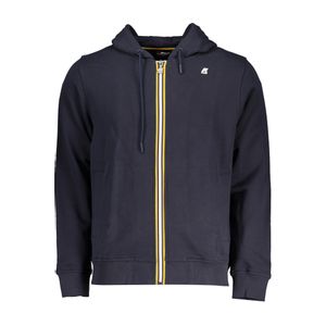 K-WAY MEN'S BLUE ZIP SWEATSHIRT