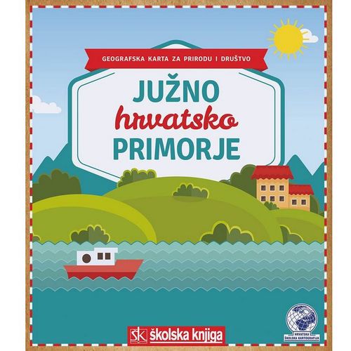 Regijska karta - Južno Hrvatsko primorje slika 1