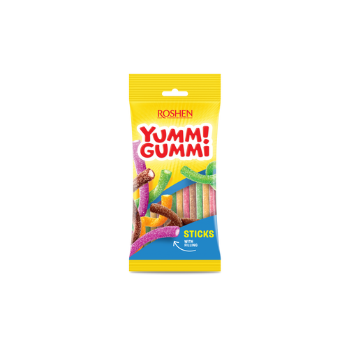 Roshen Yummi Gummi gumeni bomboni sour sticks 70g slika 1