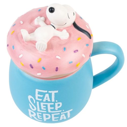 Snoopy Eat Sleep Repeat 3D šalica 500ml slika 3