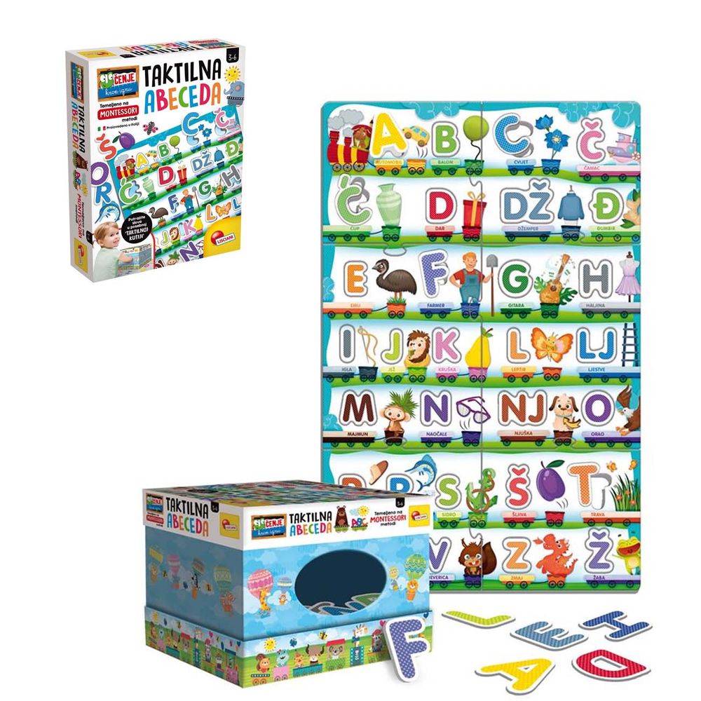 Lisciani Montessori plus - Taktilna abeceda slika 1