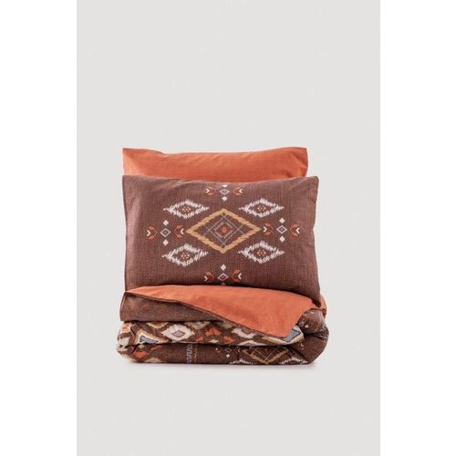 L'essential Maison Belize - Brown Brown
Orange
White Ranforce Double Quilt Cover Set slika 3