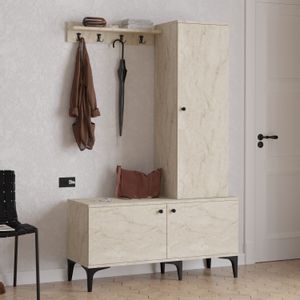 Woody Fashion Stalak za hodnik LEX, boja Travertine