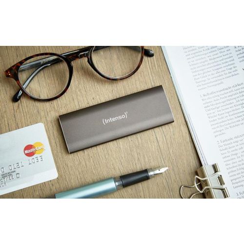 Intenso 500 GB eksterni SSD tvrdi disk USB-C® USB 3.2 (Gen 2) Smeđi (metalni) 3825450 slika 3