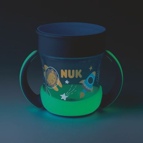 NUK Čaša koja svijetli u mraku Mini Magic Cup Night 6m+ 160ml, Plava slika 2