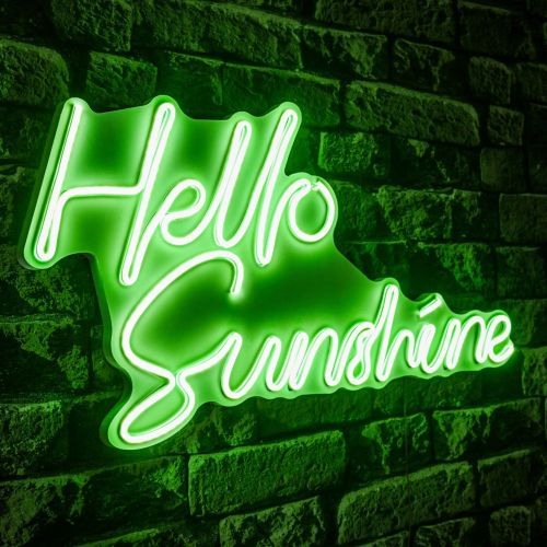 Wallity Zidna LED dekoracija, Hello Sunshine - Green slika 2