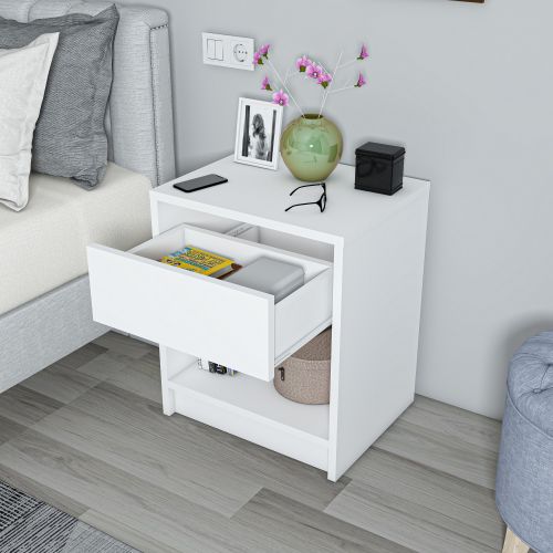 Cedrus - White White Nightstand slika 3