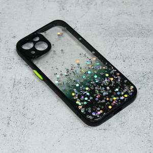 Torbica Frame Glitter za iPhone 13 6.1 crna