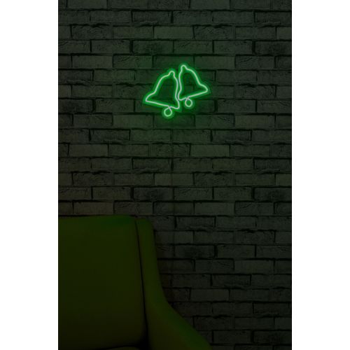 Wallity Ukrasna plastična LED rasvjeta, Bells - Green slika 13