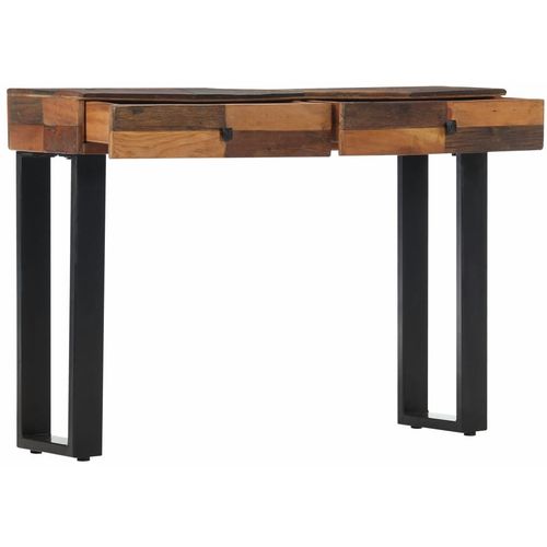 Konzolni stol 110 x 30 x 76 cm od masivnog obnovljenog drva slika 21
