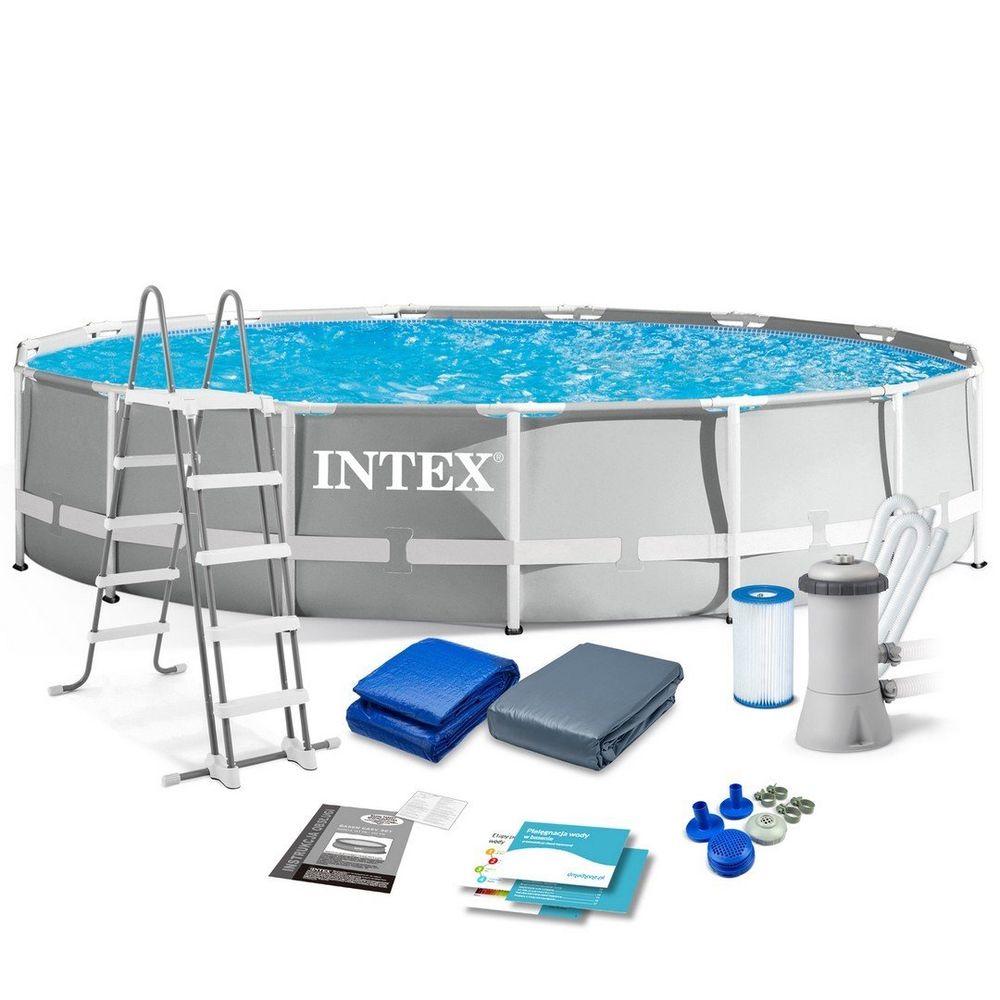Montažni vrtni bazen 457 x 107 cm 12u1 intex 26724 slika 1