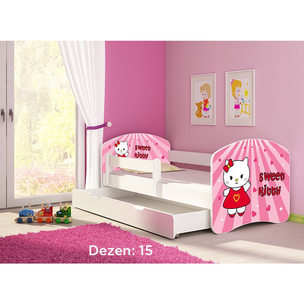 ACMA Dječiji krevet Acma II sa ladicom White - 160x80cm - Dezen 15 slika 2