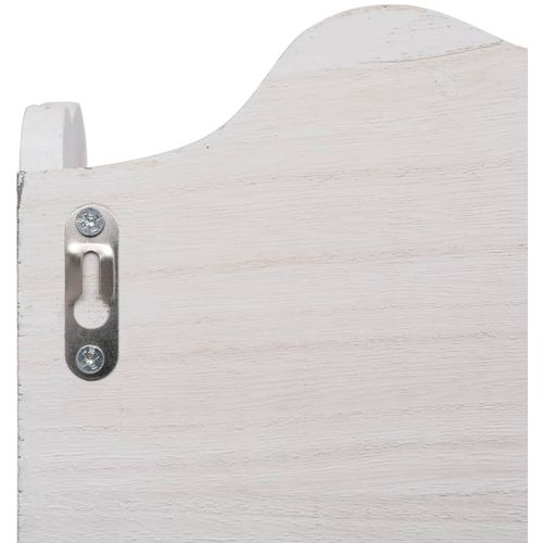 284235 Wall Mounted Coat Rack White 50x10x30 cm Wood slika 32