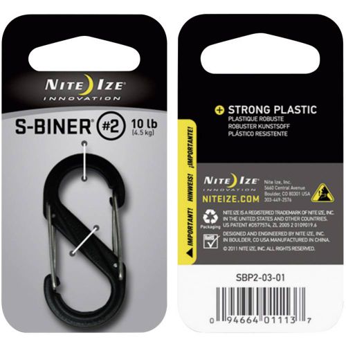 NITE Ize NI-SBP2-03-01 karabiner  S-Biner Gr. 2  76 mm x 50 mm x 25 mm  1 St. slika 3