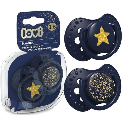 Lovi Silicone Dynamic Varalica 3-6M (2Kom) - Stardust Blue slika 1