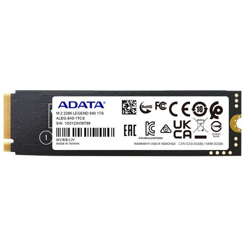 A-DATA 1TB M.2 PCIe Gen4 x4 LEGEND 840 ALEG-840-1TCS SSD slika 5