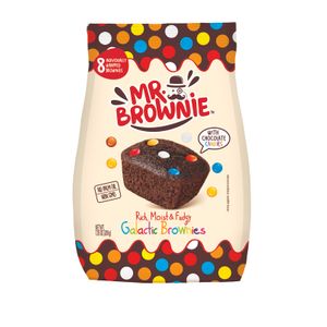 Mr. Brownie kolač (brownie) s komadićima od mliječne čokolade i bombončićima 200g (8 komada)