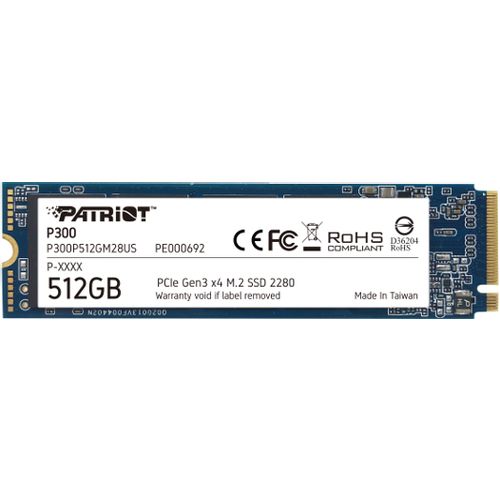 Patriot SSD P300 R1700/W1200, 512GB, M.2 NVMe slika 1