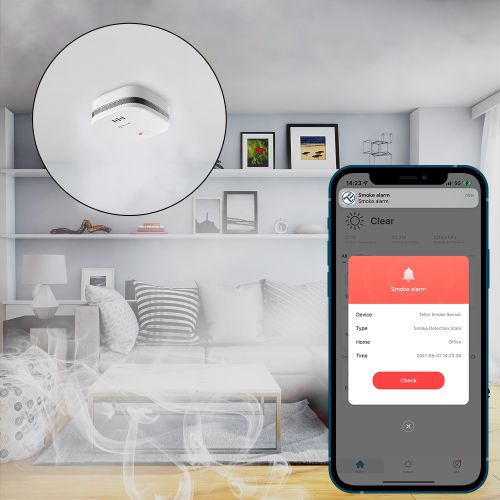 Tellur Smart WiFi gas sensor, bijeli slika 14