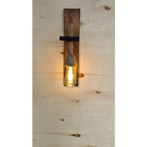 Zidna Lampa od Punog Bora 'Ahşap Aplik 23 Walnut' slika 6