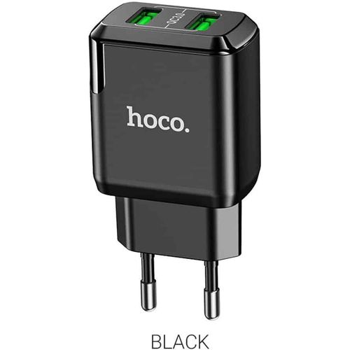 Hoco - Zidni punjač Charmer (N6) - 2xUSB-A, Q.C 3.0, 18W, 3.0A - crni slika 2