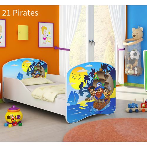 Dječji krevet ACMA s motivom 160x80 cm 21-pirates slika 1